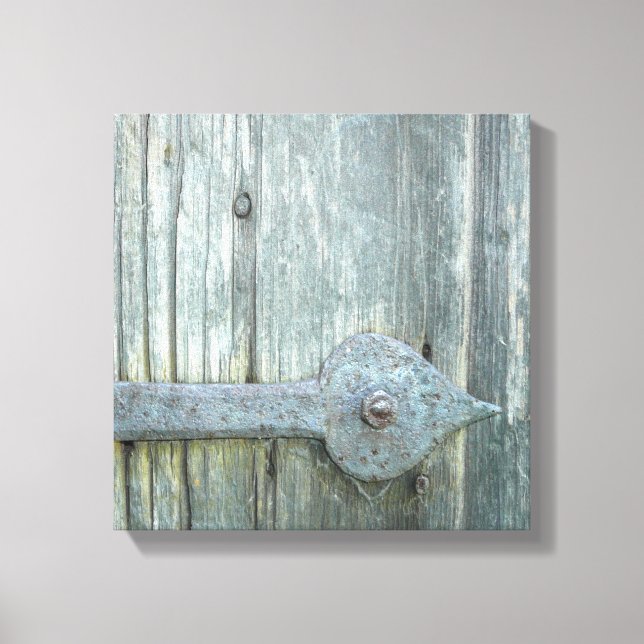 Lienzo Antiguo Grist Mill Puerta Latch (Anverso)