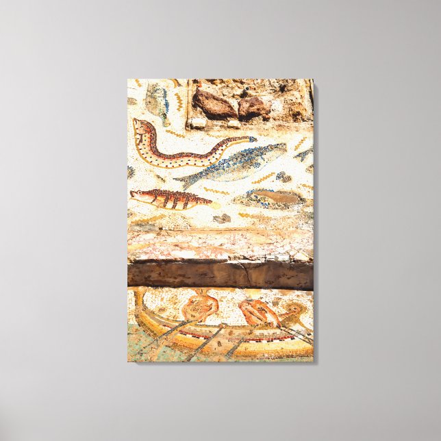 Lienzo Antiguo Mosaico Romano (Anverso)