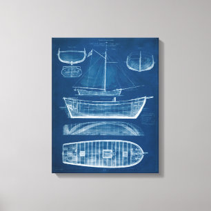 Lienzo Antiguo Plan de Buques II