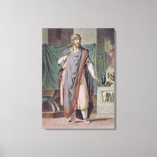 Lienzo Antiochus, traje para "Berenice" por Jean Racine,