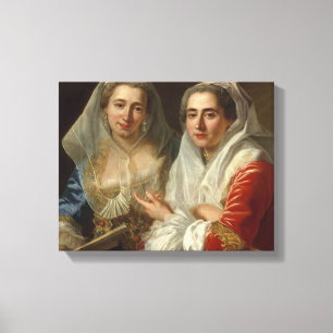 Lienzo Antoine de Favray - Las hermanas Mirabita