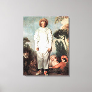 Lienzo ANTOINE WATTEAU - Pierrot (Gil) 1719