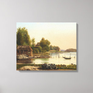 Lienzo Anton Thorenfeld - Paisaje en Svendborg Sund