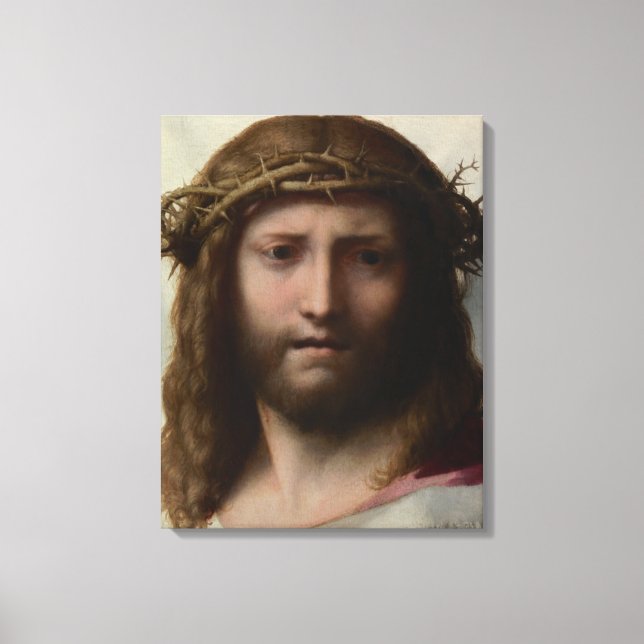 Lienzo Antonio da Correggio - Jefe de Cristo (Anverso)