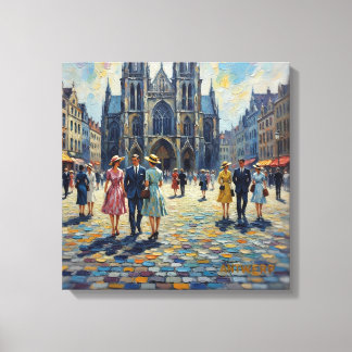 Lienzo Antwerp Belgium Cathedral Square Home Decor