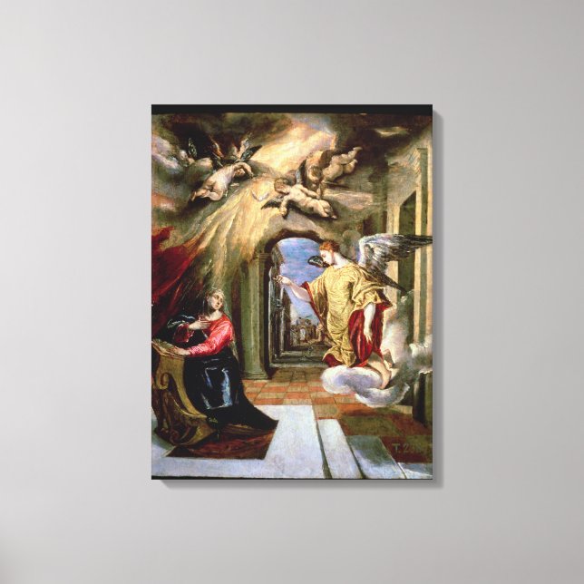 Lienzo Anunciación, c.1570-73 (Anverso)