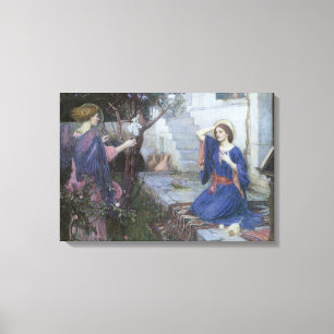 Lienzo Anunciación de John William Waterhouse