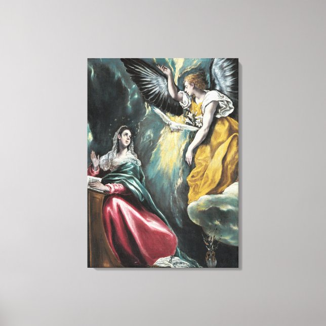 Lienzo Anunciación El Greco (Anverso)