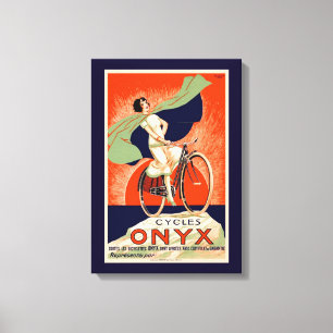 Lienzo Anuncio de bicicleta onyx vintage