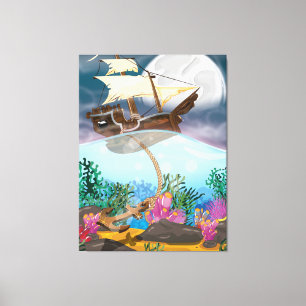 Lienzo Anuncio de caída de velas