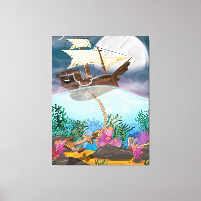 Lienzo Anuncio de caída de velas (Anverso)