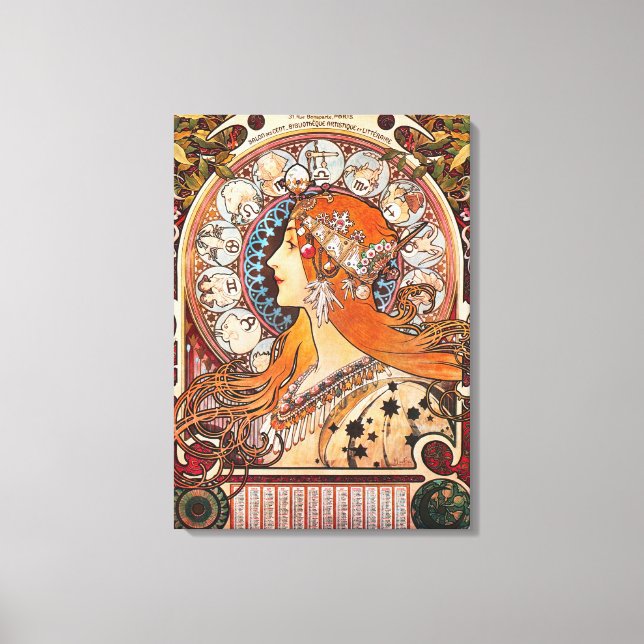 Lienzo Anuncio de cosecha de zodiac La Plume (Anverso)