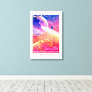 Lienzo Anuncio de viajes de Sci-Fi, Planet 55 Cancri e