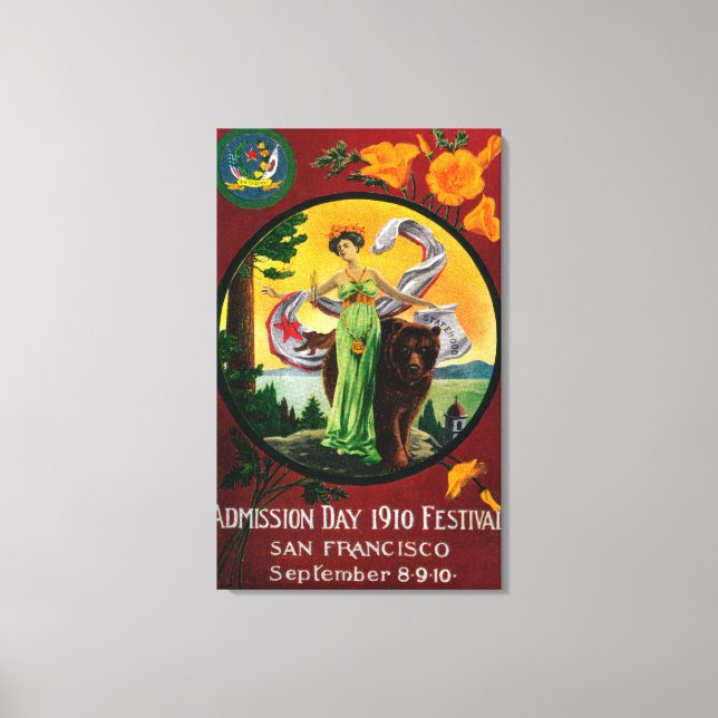 Lienzo Anuncio del día de admisión, Festival Estatal 2 (Anverso)