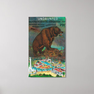 Lienzo Anuncio internacional pacífico de la expo de