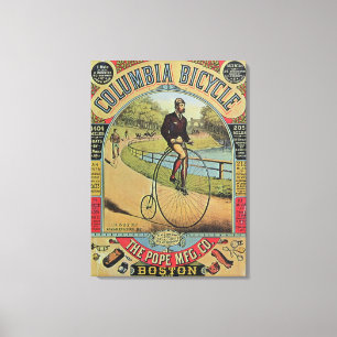 Lienzo Anuncio para la bicicleta de Columbia