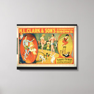 Lienzo Anuncio para 'los artistas más grandes del alambr