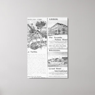 Lienzo Anuncios para el restaurante de Turbie del La,