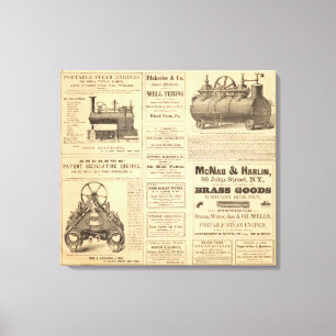 Lienzo Anuncios petroleros de Nueva York