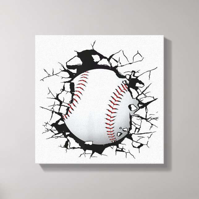 Lienzo Aparato de béisbol - Béisbol (Anverso)