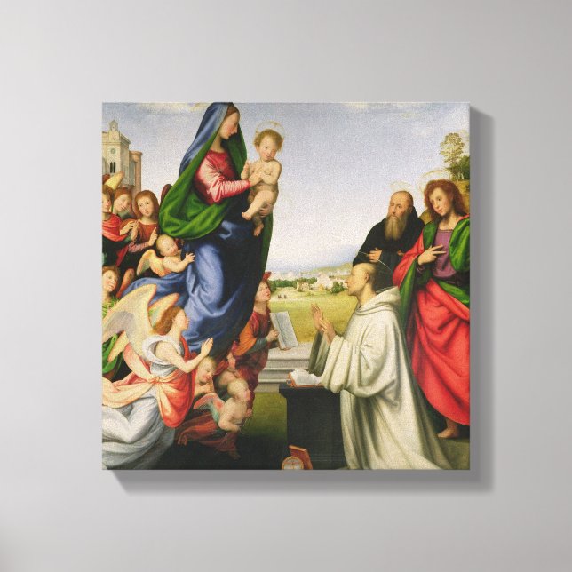 Lienzo Aparición de la Virgen a San Bernardo, 1504-07 ( (Anverso)