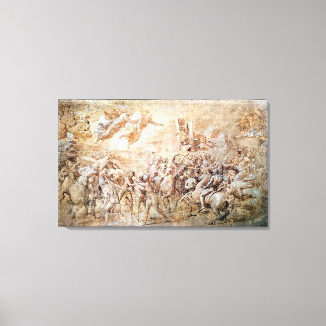 Lienzo Aparición de San Pedro y San Pablo (Anverso)