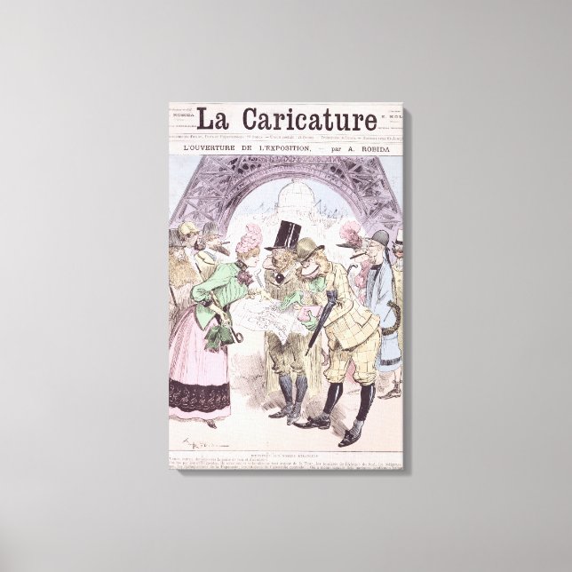 Lienzo Apertura de la Exposición Universal (Anverso)