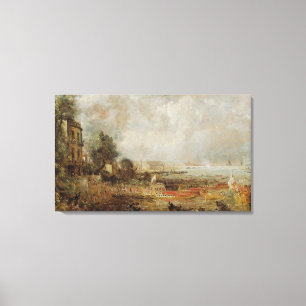 Lienzo Apertura del puente Waterloo, c.1829-31 (petróleo