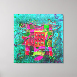 Lienzo "Apertura Turquesa" por Paul Buică