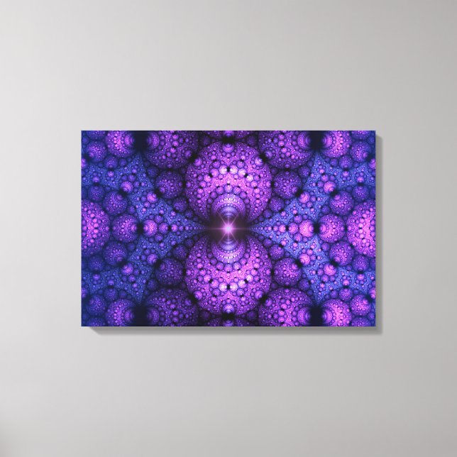 Lienzo Apofisis fractal - fusión de Átomos (Anverso)
