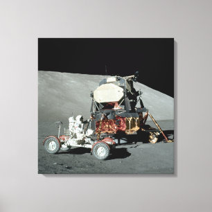 Lienzo Apolo 17 - El aterrizaje definitivo de la luna tri