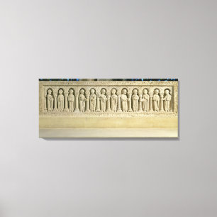 Lienzo Apóstoles bajo arcadas, relieve tallado, c.1150 (e