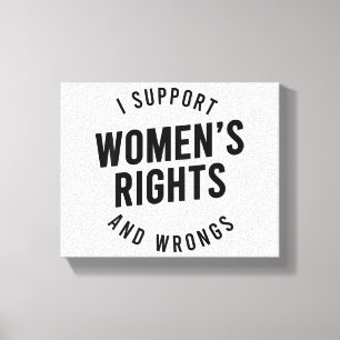 Lienzo Apoyo los Derechos Y LOS TÓPICOS DE LAS MUJERES