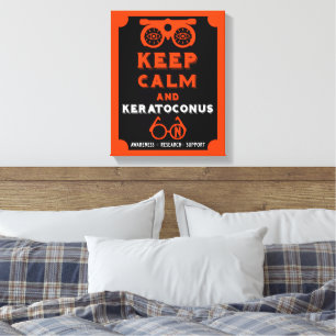 Lienzo Apoyo Y Conciencia De Keratoconos