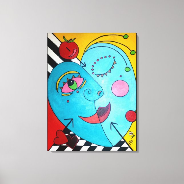 Lienzo Apple de mi ojo (Anverso)