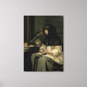 Lienzo Apple Peeler, 1660