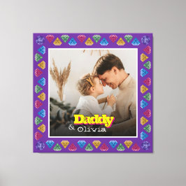 Lienzo Apreciado regalo de retrato familiar - Hijo de hij