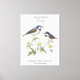 Lienzo April Birth Month Flower Daisy Apreciado cumpleaño