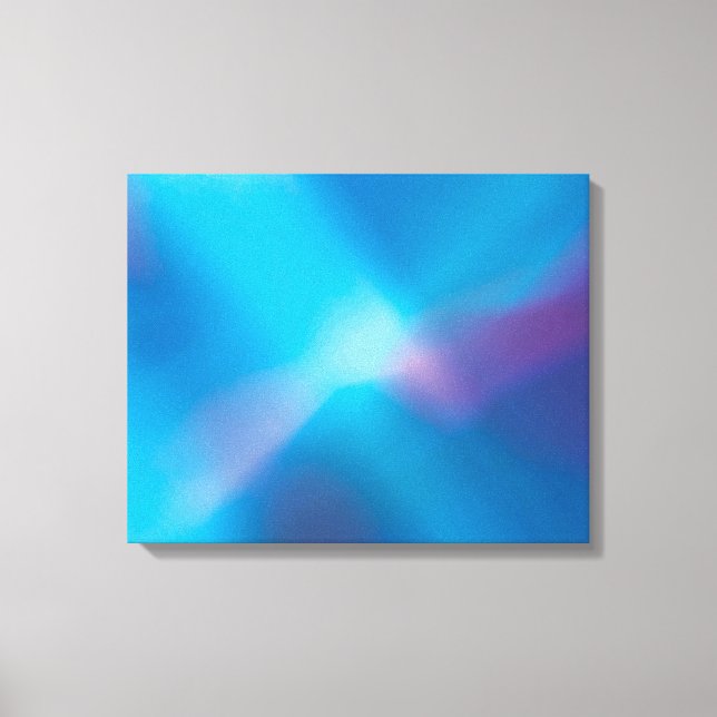 Lienzo Aqua Blue Violet Gbright Light #1 Abstract Canvas (Anverso)