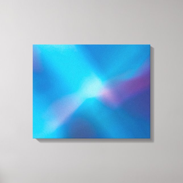 Lienzo Aqua Blue Violet Gbright Light #1 Abstract Canvas (Anverso)
