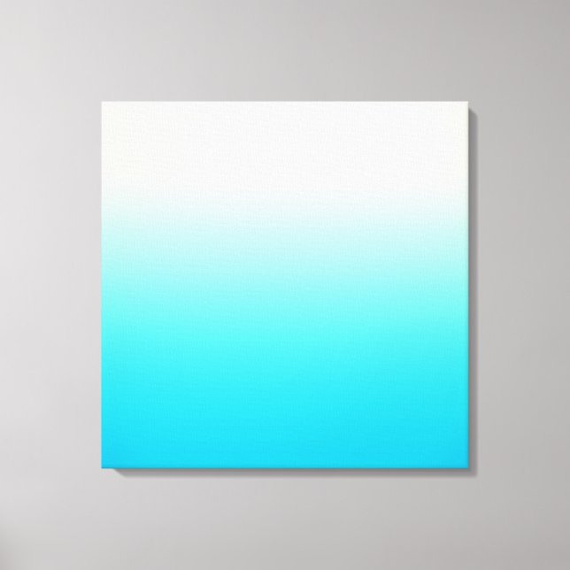 Lienzo Aqua de moda Verde azulado a degradado de ocmbre b (Anverso)