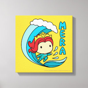 Lienzo Aquaman   Gráfico Chibi Mera Riding Wave