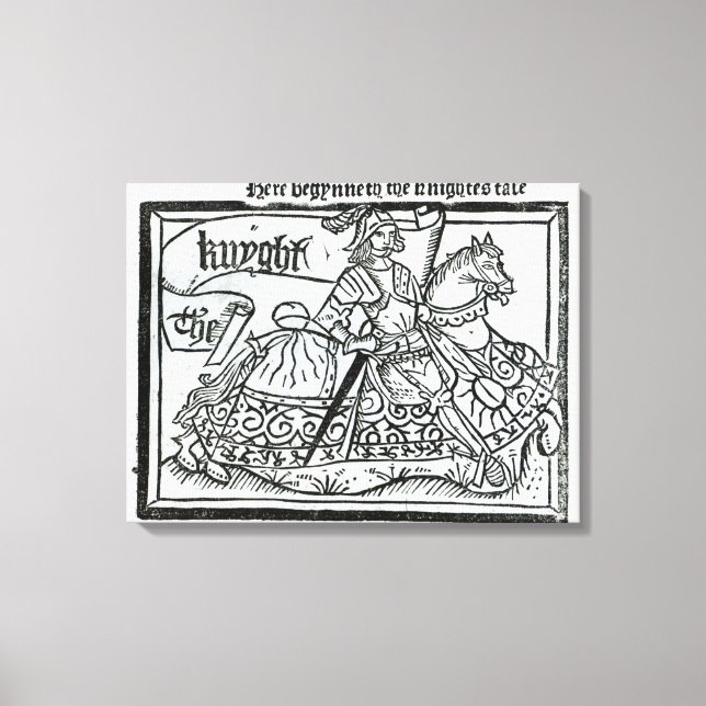 Lienzo 'Aquí empieza la historia de los Knightes' (Anverso)