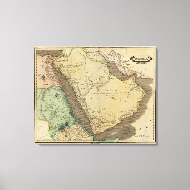 Lienzo Arabia, Egipto, Nubia (Anverso)