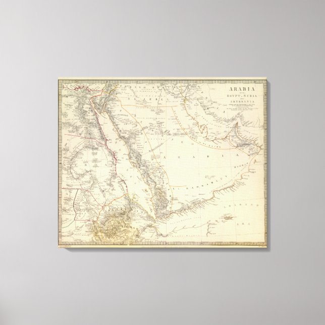 Lienzo Arabia, Egipto, Nubia, Abisinia 2 (Anverso)