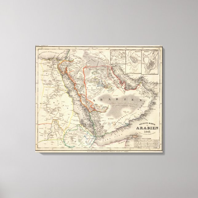 Lienzo Arabia Saudita (Anverso)