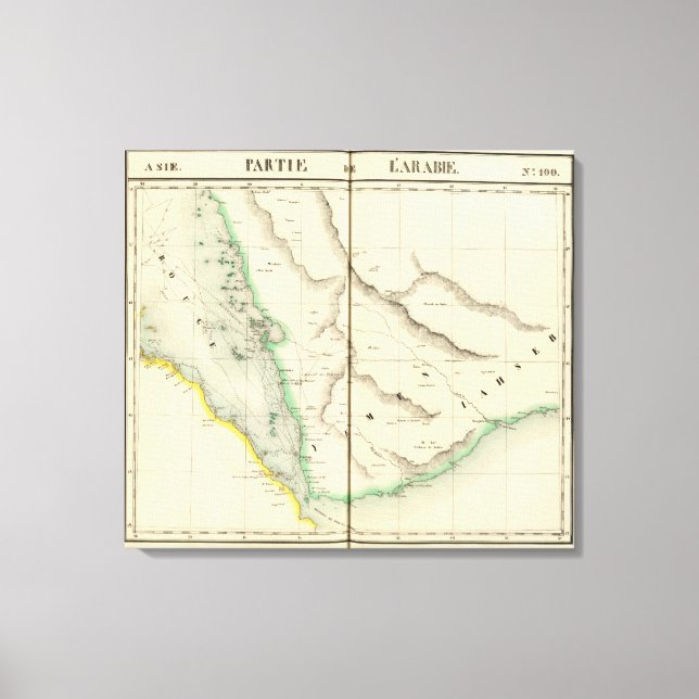 Lienzo Arabia Saudita, Asia 100 (Anverso)