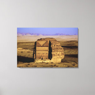 Lienzo Arabia Saudita, sitio de Madain Saleh, antiguo