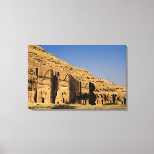 Lienzo Arabia Saudita, sitio de Madain Saleh, antiguo 2