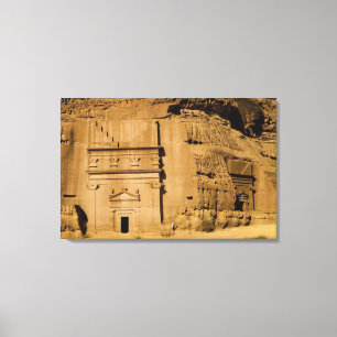 Lienzo Arabia Saudita, sitio de Madain Saleh, antiguo 3